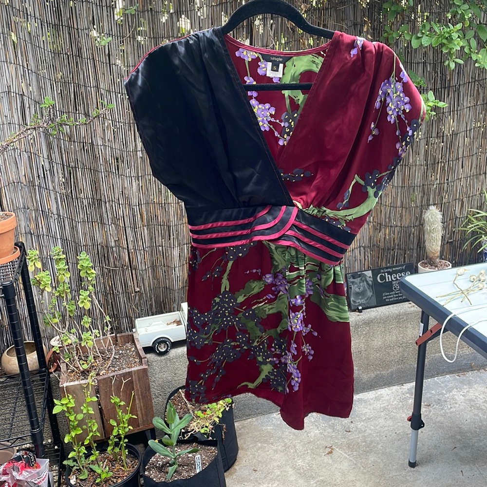 Silk long shirt